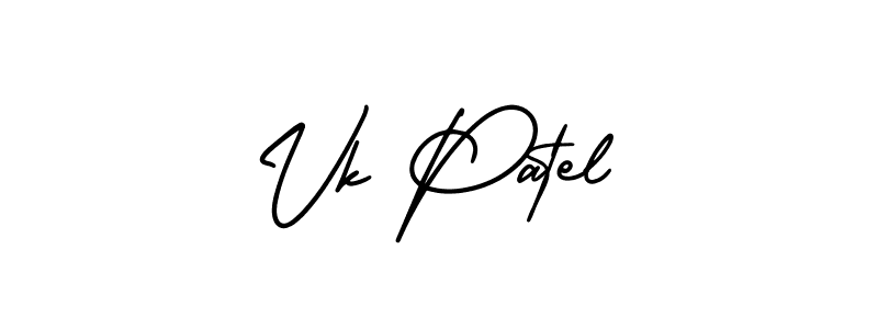 Similarly AmerikaSignatureDemo-Regular is the best handwritten signature design. Signature creator online .You can use it as an online autograph creator for name Vk Patel. Vk Patel signature style 3 images and pictures png