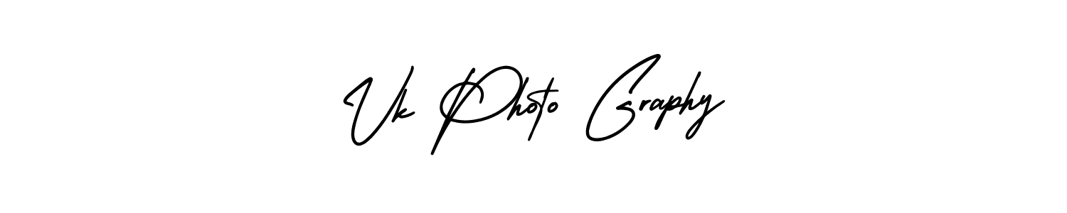 Make a beautiful signature design for name Vk Photo Graphy. With this signature (AmerikaSignatureDemo-Regular) style, you can create a handwritten signature for free. Vk Photo Graphy signature style 3 images and pictures png