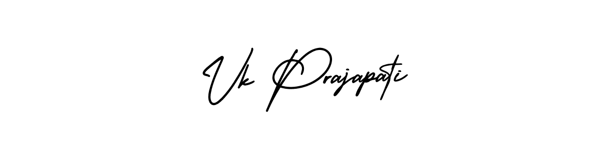 It looks lik you need a new signature style for name Vk Prajapati. Design unique handwritten (AmerikaSignatureDemo-Regular) signature with our free signature maker in just a few clicks. Vk Prajapati signature style 3 images and pictures png