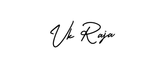 Use a signature maker to create a handwritten signature online. With this signature software, you can design (AmerikaSignatureDemo-Regular) your own signature for name Vk Raja. Vk Raja signature style 3 images and pictures png