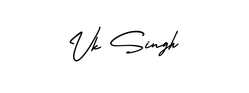 Design your own signature with our free online signature maker. With this signature software, you can create a handwritten (AmerikaSignatureDemo-Regular) signature for name Vk Singh. Vk Singh signature style 3 images and pictures png