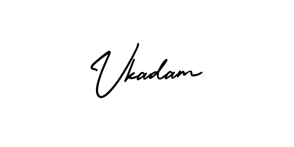 Make a beautiful signature design for name Vkadam. Use this online signature maker to create a handwritten signature for free. Vkadam signature style 3 images and pictures png