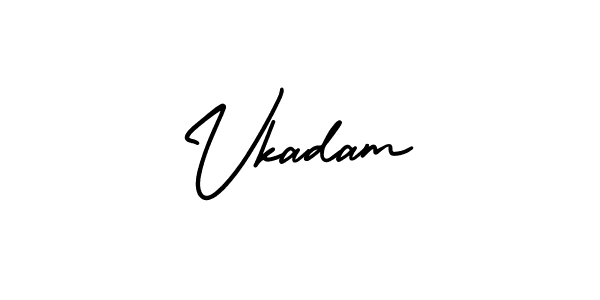 This is the best signature style for the Vkadam name. Also you like these signature font (AmerikaSignatureDemo-Regular). Mix name signature. Vkadam signature style 3 images and pictures png