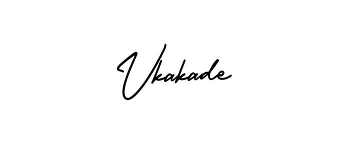 How to Draw Vkakade signature style? AmerikaSignatureDemo-Regular is a latest design signature styles for name Vkakade. Vkakade signature style 3 images and pictures png