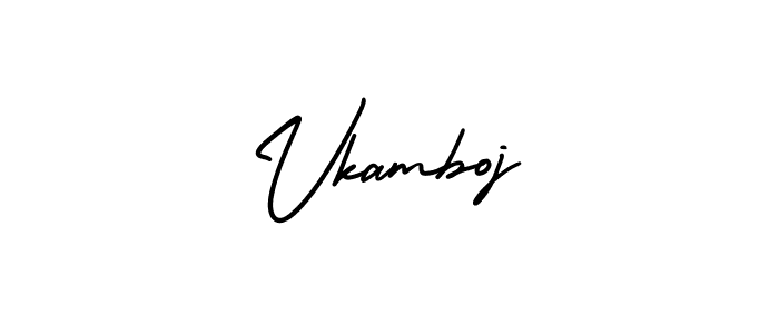 Make a beautiful signature design for name Vkamboj. Use this online signature maker to create a handwritten signature for free. Vkamboj signature style 3 images and pictures png