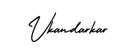 The best way (AmerikaSignatureDemo-Regular) to make a short signature is to pick only two or three words in your name. For converting this name Vkandarkar. Vkandarkar signature style 3 images and pictures png