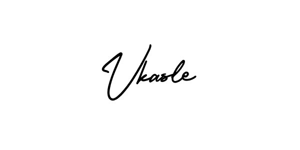 Vkasle stylish signature style. Best Handwritten Sign (AmerikaSignatureDemo-Regular) for my name. Handwritten Signature Collection Ideas for my name Vkasle. Vkasle signature style 3 images and pictures png