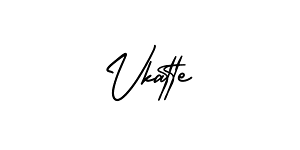 You should practise on your own different ways (AmerikaSignatureDemo-Regular) to write your name (Vkatte) in signature. don't let someone else do it for you. Vkatte signature style 3 images and pictures png