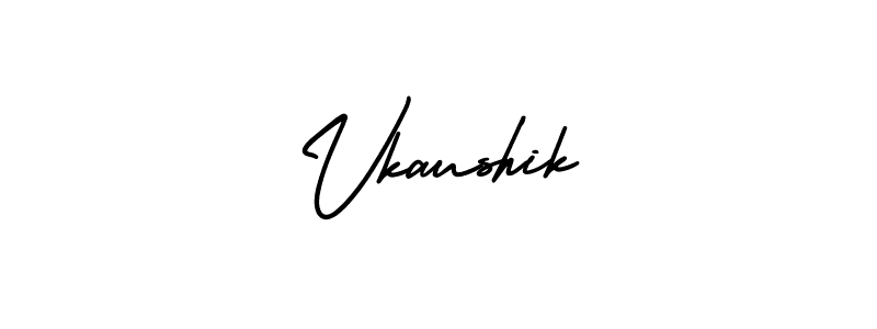 Vkaushik stylish signature style. Best Handwritten Sign (AmerikaSignatureDemo-Regular) for my name. Handwritten Signature Collection Ideas for my name Vkaushik. Vkaushik signature style 3 images and pictures png