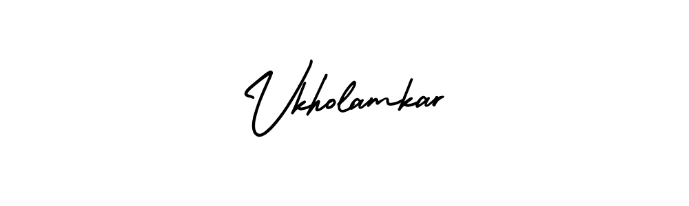 Make a beautiful signature design for name Vkholamkar. Use this online signature maker to create a handwritten signature for free. Vkholamkar signature style 3 images and pictures png