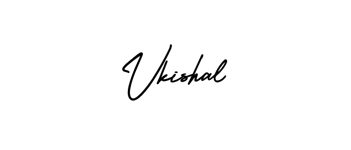 Create a beautiful signature design for name Vkishal. With this signature (AmerikaSignatureDemo-Regular) fonts, you can make a handwritten signature for free. Vkishal signature style 3 images and pictures png