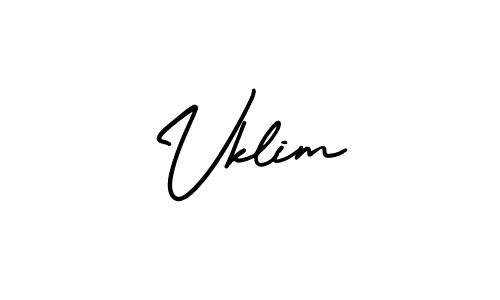 Design your own signature with our free online signature maker. With this signature software, you can create a handwritten (AmerikaSignatureDemo-Regular) signature for name Vklim. Vklim signature style 3 images and pictures png