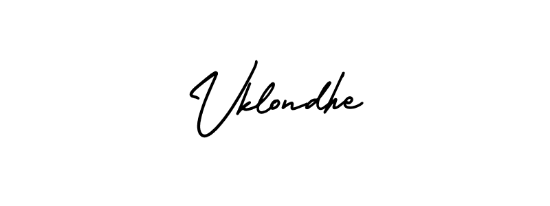 Also we have Vklondhe name is the best signature style. Create professional handwritten signature collection using AmerikaSignatureDemo-Regular autograph style. Vklondhe signature style 3 images and pictures png