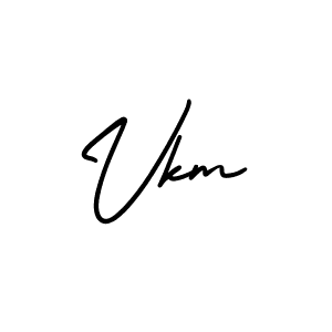 You should practise on your own different ways (AmerikaSignatureDemo-Regular) to write your name (Vkm) in signature. don't let someone else do it for you. Vkm signature style 3 images and pictures png