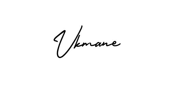 Make a beautiful signature design for name Vkmane. With this signature (AmerikaSignatureDemo-Regular) style, you can create a handwritten signature for free. Vkmane signature style 3 images and pictures png