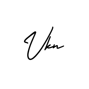 Vkn stylish signature style. Best Handwritten Sign (AmerikaSignatureDemo-Regular) for my name. Handwritten Signature Collection Ideas for my name Vkn. Vkn signature style 3 images and pictures png