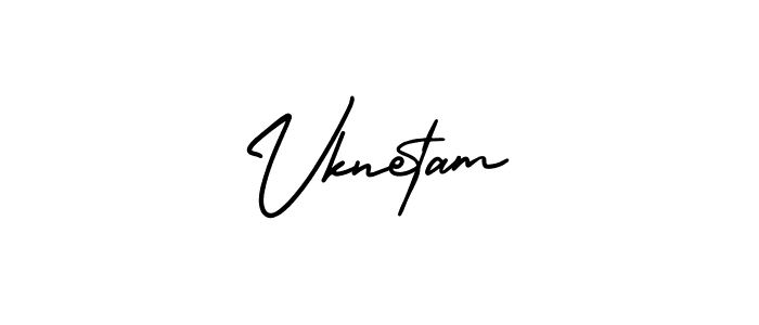 Create a beautiful signature design for name Vknetam. With this signature (AmerikaSignatureDemo-Regular) fonts, you can make a handwritten signature for free. Vknetam signature style 3 images and pictures png