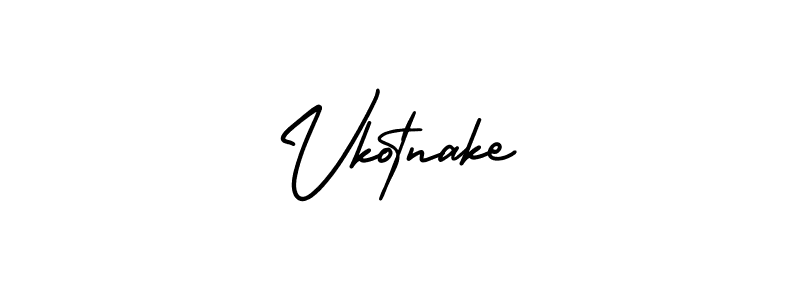 It looks lik you need a new signature style for name Vkotnake. Design unique handwritten (AmerikaSignatureDemo-Regular) signature with our free signature maker in just a few clicks. Vkotnake signature style 3 images and pictures png