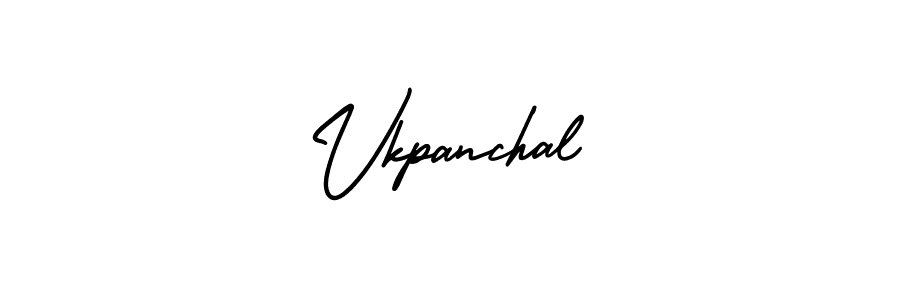 How to Draw Vkpanchal signature style? AmerikaSignatureDemo-Regular is a latest design signature styles for name Vkpanchal. Vkpanchal signature style 3 images and pictures png