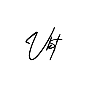 Create a beautiful signature design for name Vkt. With this signature (AmerikaSignatureDemo-Regular) fonts, you can make a handwritten signature for free. Vkt signature style 3 images and pictures png