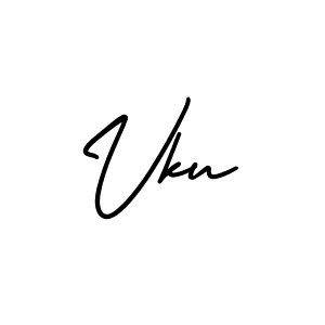 You should practise on your own different ways (AmerikaSignatureDemo-Regular) to write your name (Vku) in signature. don't let someone else do it for you. Vku signature style 3 images and pictures png