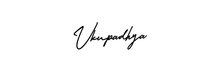 Design your own signature with our free online signature maker. With this signature software, you can create a handwritten (AmerikaSignatureDemo-Regular) signature for name Vkupadhya. Vkupadhya signature style 3 images and pictures png