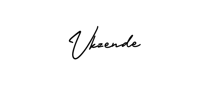 Make a beautiful signature design for name Vkzende. Use this online signature maker to create a handwritten signature for free. Vkzende signature style 3 images and pictures png