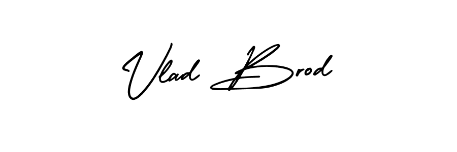 Design your own signature with our free online signature maker. With this signature software, you can create a handwritten (AmerikaSignatureDemo-Regular) signature for name Vlad Brod. Vlad Brod signature style 3 images and pictures png