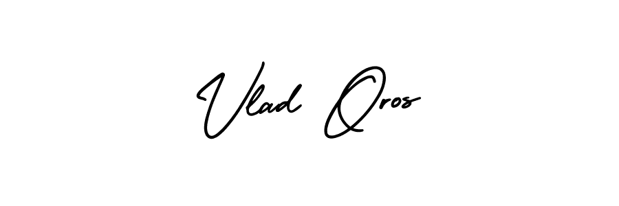 Vlad Oros stylish signature style. Best Handwritten Sign (AmerikaSignatureDemo-Regular) for my name. Handwritten Signature Collection Ideas for my name Vlad Oros. Vlad Oros signature style 3 images and pictures png