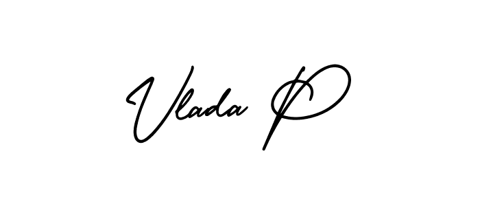 Make a beautiful signature design for name Vlada P. With this signature (AmerikaSignatureDemo-Regular) style, you can create a handwritten signature for free. Vlada P signature style 3 images and pictures png