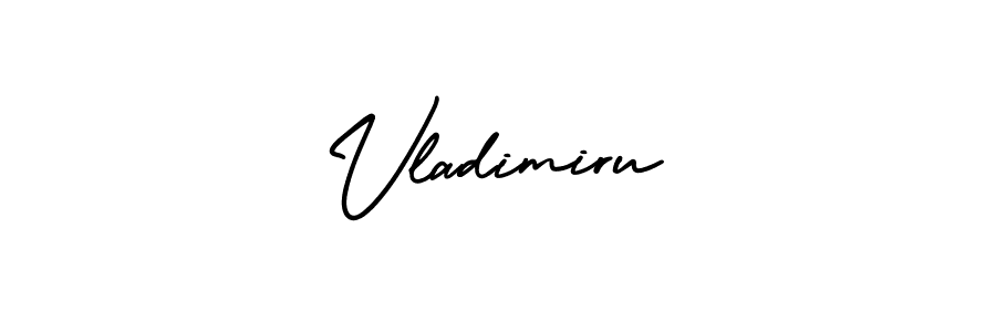 Design your own signature with our free online signature maker. With this signature software, you can create a handwritten (AmerikaSignatureDemo-Regular) signature for name Vladimiru. Vladimiru signature style 3 images and pictures png