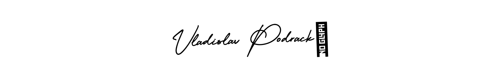 Use a signature maker to create a handwritten signature online. With this signature software, you can design (AmerikaSignatureDemo-Regular) your own signature for name Vladislav Podracký. Vladislav Podracký signature style 3 images and pictures png