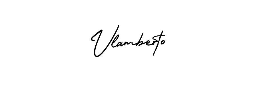 Create a beautiful signature design for name Vlamberto. With this signature (AmerikaSignatureDemo-Regular) fonts, you can make a handwritten signature for free. Vlamberto signature style 3 images and pictures png