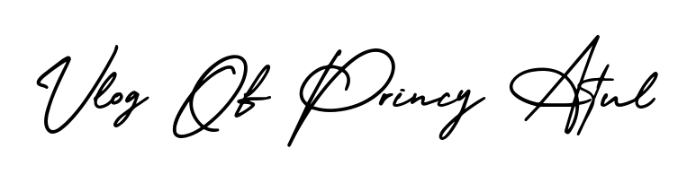 The AmerikaSignatureDemo-Regular lettering style adds unique flourish to name Vlog Of Princy Atul. Stand out with a custom digital autograph made in seconds. Vlog Of Princy Atul signature style 3 images and pictures png