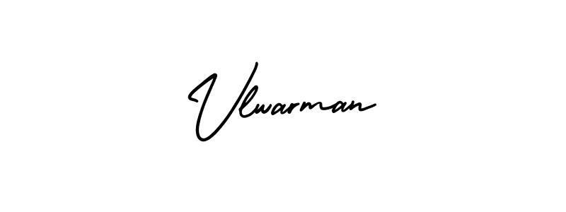 How to make Vlwarman name signature. Use AmerikaSignatureDemo-Regular style for creating short signs online. This is the latest handwritten sign. Vlwarman signature style 3 images and pictures png