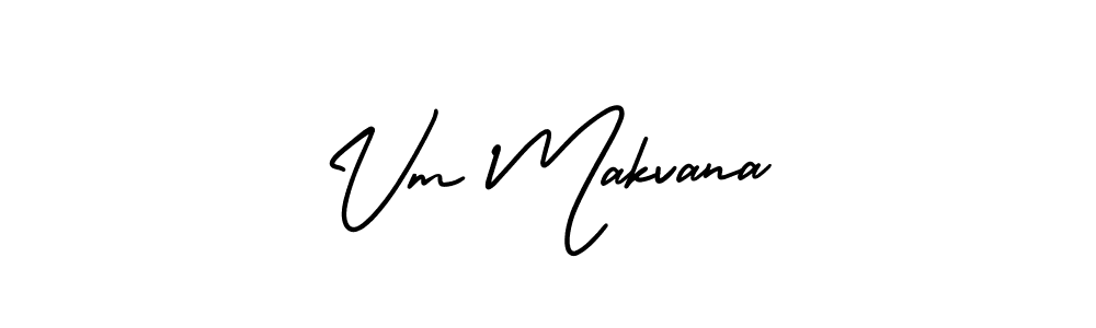 if you are searching for the best signature style for your name Vm Makvana. so please give up your signature search. here we have designed multiple signature styles  using AmerikaSignatureDemo-Regular. Vm Makvana signature style 3 images and pictures png