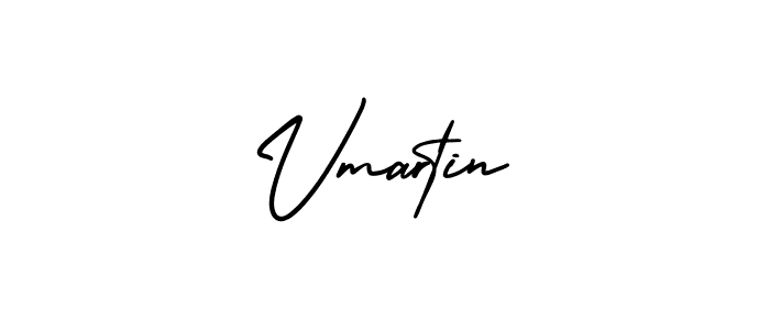 The best way (AmerikaSignatureDemo-Regular) to make a short signature is to pick only two or three words in your name. The name Vmartin include a total of six letters. For converting this name. Vmartin signature style 3 images and pictures png