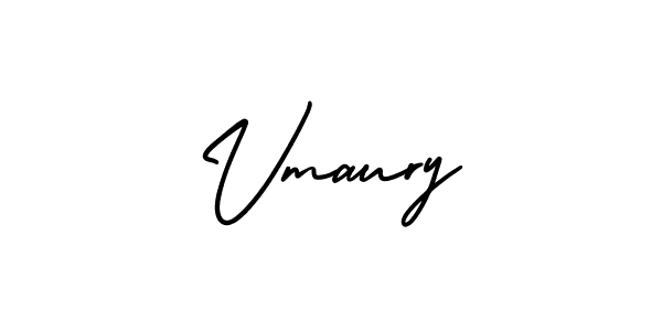 Use a signature maker to create a handwritten signature online. With this signature software, you can design (AmerikaSignatureDemo-Regular) your own signature for name Vmaury. Vmaury signature style 3 images and pictures png