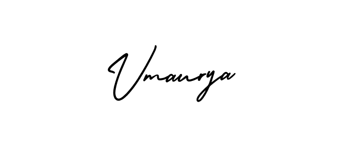 It looks lik you need a new signature style for name Vmaurya. Design unique handwritten (AmerikaSignatureDemo-Regular) signature with our free signature maker in just a few clicks. Vmaurya signature style 3 images and pictures png