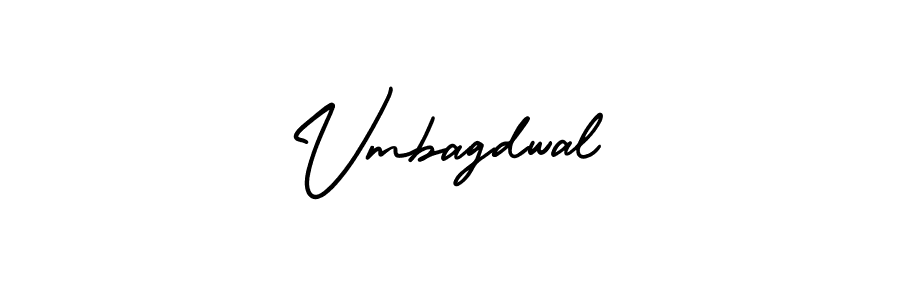 How to make Vmbagdwal name signature. Use AmerikaSignatureDemo-Regular style for creating short signs online. This is the latest handwritten sign. Vmbagdwal signature style 3 images and pictures png