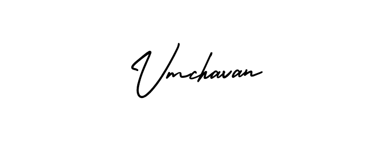 Make a beautiful signature design for name Vmchavan. With this signature (AmerikaSignatureDemo-Regular) style, you can create a handwritten signature for free. Vmchavan signature style 3 images and pictures png