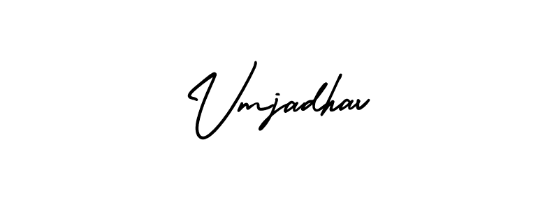 How to Draw Vmjadhav signature style? AmerikaSignatureDemo-Regular is a latest design signature styles for name Vmjadhav. Vmjadhav signature style 3 images and pictures png