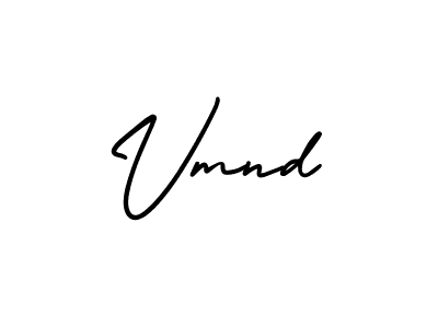 How to Draw Vmnd signature style? AmerikaSignatureDemo-Regular is a latest design signature styles for name Vmnd. Vmnd signature style 3 images and pictures png