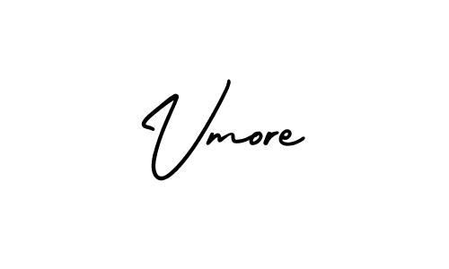 if you are searching for the best signature style for your name Vmore. so please give up your signature search. here we have designed multiple signature styles  using AmerikaSignatureDemo-Regular. Vmore signature style 3 images and pictures png