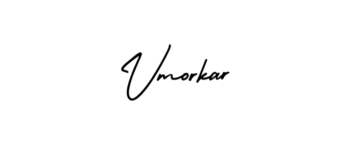 How to Draw Vmorkar signature style? AmerikaSignatureDemo-Regular is a latest design signature styles for name Vmorkar. Vmorkar signature style 3 images and pictures png