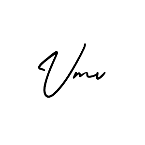 How to make Vmv name signature. Use AmerikaSignatureDemo-Regular style for creating short signs online. This is the latest handwritten sign. Vmv signature style 3 images and pictures png