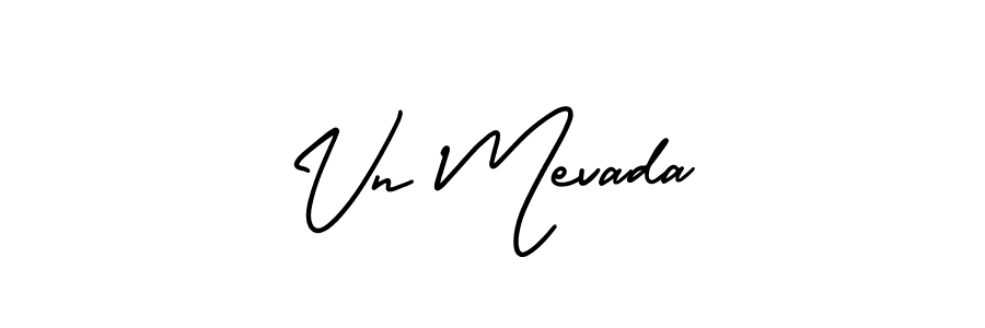 Also You can easily find your signature by using the search form. We will create Vn Mevada name handwritten signature images for you free of cost using AmerikaSignatureDemo-Regular sign style. Vn Mevada signature style 3 images and pictures png