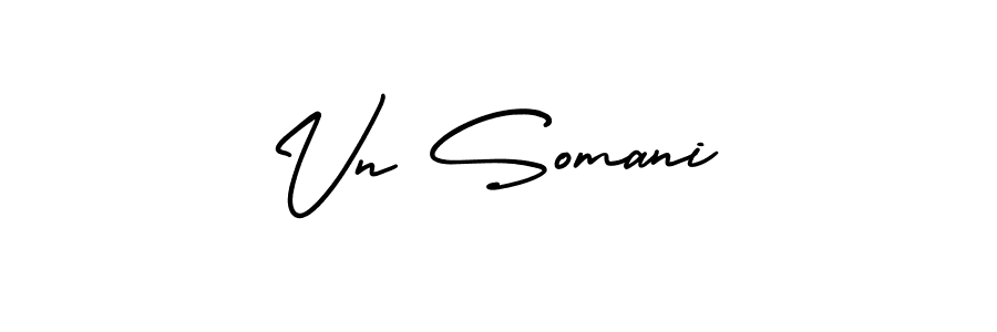 Use a signature maker to create a handwritten signature online. With this signature software, you can design (AmerikaSignatureDemo-Regular) your own signature for name Vn Somani. Vn Somani signature style 3 images and pictures png