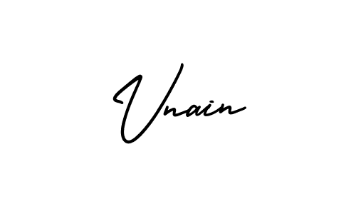 Design your own signature with our free online signature maker. With this signature software, you can create a handwritten (AmerikaSignatureDemo-Regular) signature for name Vnain. Vnain signature style 3 images and pictures png
