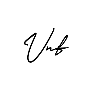 if you are searching for the best signature style for your name Vnf. so please give up your signature search. here we have designed multiple signature styles  using AmerikaSignatureDemo-Regular. Vnf signature style 3 images and pictures png